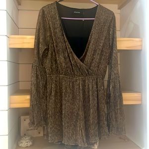 Mini pink shorts romper large